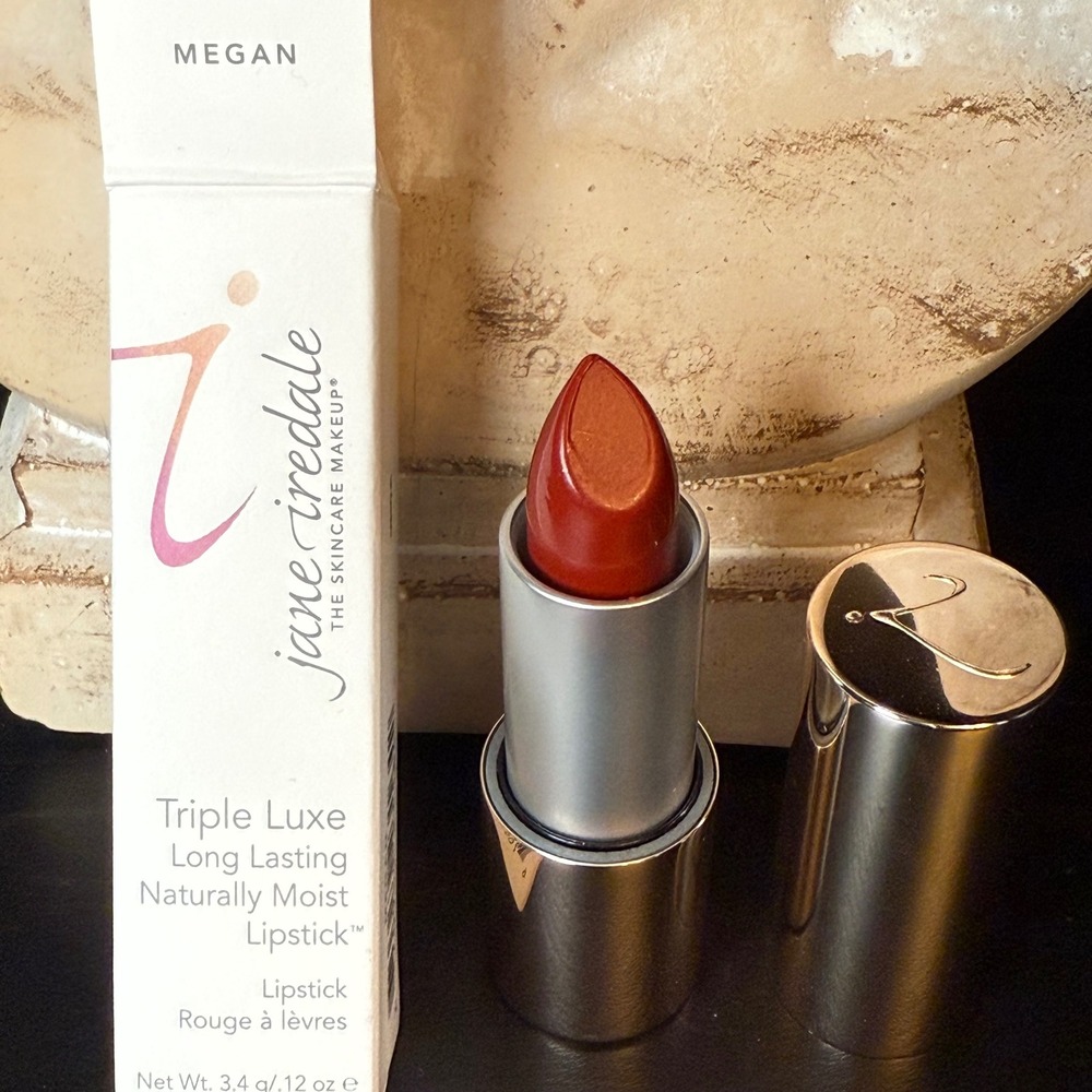Jane Iredale Triple Luxe Long Lasting Naturally Moist Lipstick Megan 0.12oz New